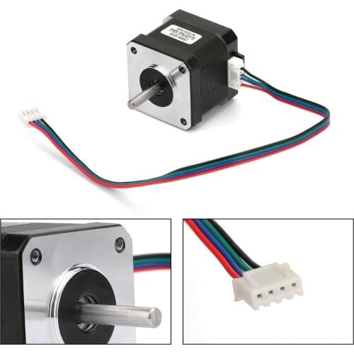 Areyourshop Metal Nema 17 Stepper Motor 1.68A 12/24V 42x60mm 1.8° for 3D Printer CNC Parts Mechanic
