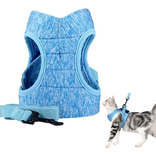 Cat Harness And Leash Escape Proof Strap Adjustable Cat Vest Metal Clip Cat Walking Jacket Comfort Fit For Kitten Dog Cat
