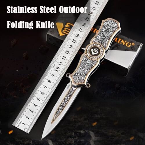 Survival Tactical Knife Outdoor Hunting Folding Pocket Knives Self Defence Mini Knife Multi Tool Dropship Suppliers