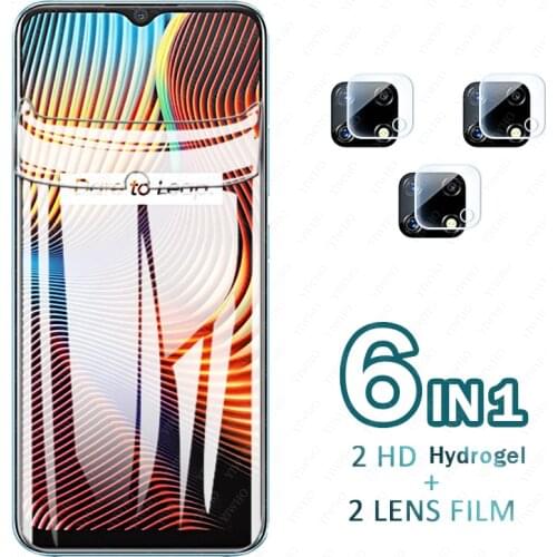 Safety Hydrogel Film on For Oppo Realme 7i global Screen Protector OPO Realme7 7Pro 8 PRO 7I 6 6i Front Soft Film Camera Glass