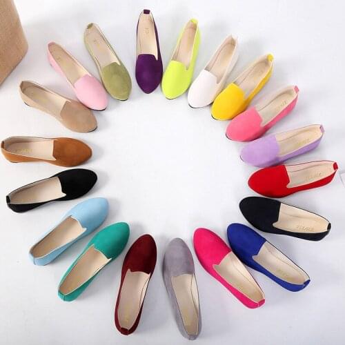 Womens Shoes Flat Shoes New Candy-colored Work Shoes Womens Shoes Loafers Women Shoes for Women 2021