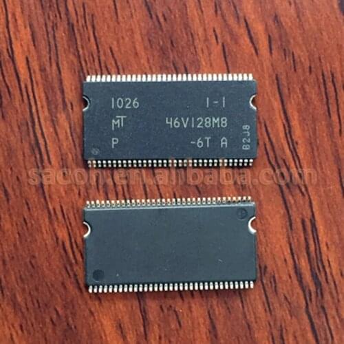 1PCS/lot New OriginaI MT46V128M8P-6T MT46V128M8P-6T IT or MT46V128M8P-75 or MT46V128M8 TSOP-66 DDR SDRAM 1Gb