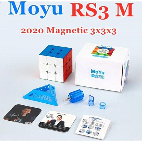 2020 Moyu RS3 M Magnetic 3x3x3 magic cube 3x3 speed cube RS3M puzzle cube 3x3x3 cubo magico MF RS 3M