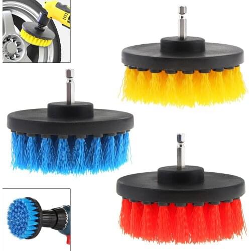 4 Inch Power Scrubber Brush for Cleaning Bathroom Drill Carpet Tile Sink Plastic Mechanical Tool Brush