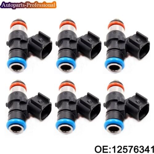 6 pcs/lot 12576341 0280158051 For Pontiac G8 6.0 6.2 Chevrolet Camaro Corvette New High Quality Fuel Injectors car accessories