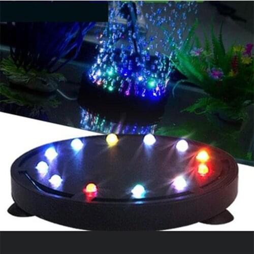 9/12 Lamp Beads Lights Aquarium Lighting LED Submersible Aquarium Fish Tank Air Bubble Decoration EU US Plug 110-240V 10.5/12CM