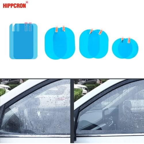 Car Rearview Mirror Protective Anti Fog Car Mirror Window Clear Film Film Waterproof Car Sticker 2 Pcs/Set