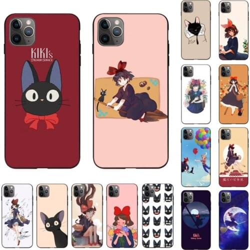 Yinuoda Cartoon Studio Ghibli Kikis Delivery Service Phone Case for iPhone 11 12 pro XS MAX 8 7 6 6S Plus X 5S SE 2020 XR cover