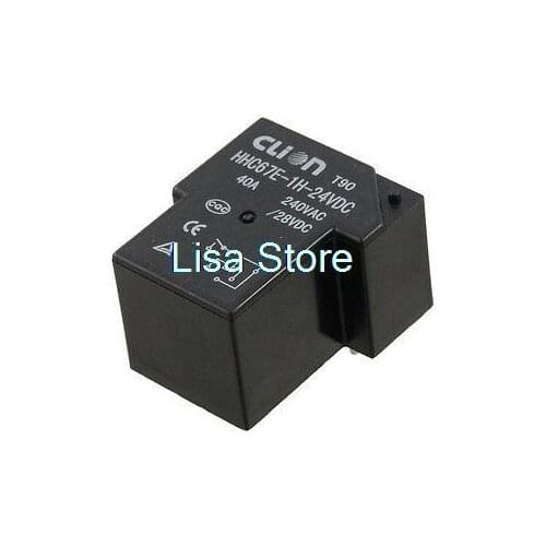 DC 24V Coil SPST 4 Pin 40A Mini Power Relays PCB Type HHC67E-1H(T90)