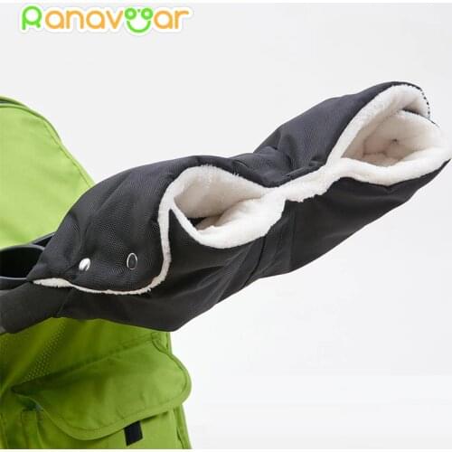 Children Baby Stroller Warm Glove Winter Infant Stroller Essential Accessories Kids Toddler Trolleys Pram Pushchair Car Gloves
