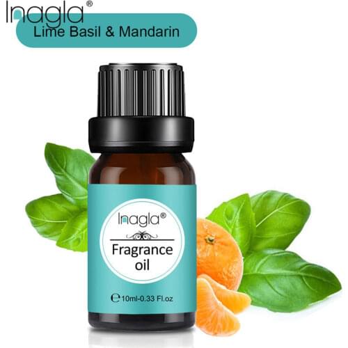Inagla Lime Basil & Mandarin Fragrance Essential Oils 10ml Pure Plant Fruit Oil For Aromatic Aromatherapy Diffusers Chance Oil