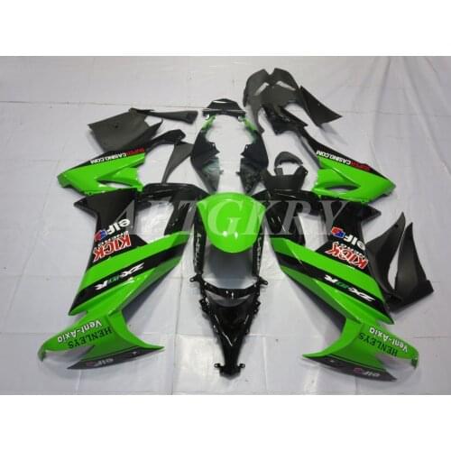 New ABS Plastic Shell Motorcycle Fairing kit Fit For kawasaki Ninja ZX10R 2008 2009 2010 08 09 10 ZX-10R Custom Green Black