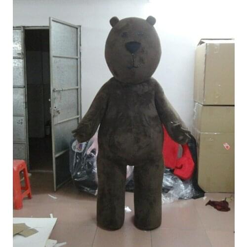 Halloween Cartoon Brown Bear Mascot Costume Cosplay Party Game Fancy Dress Clothing Carnival Adults Advertising Parade Outfits