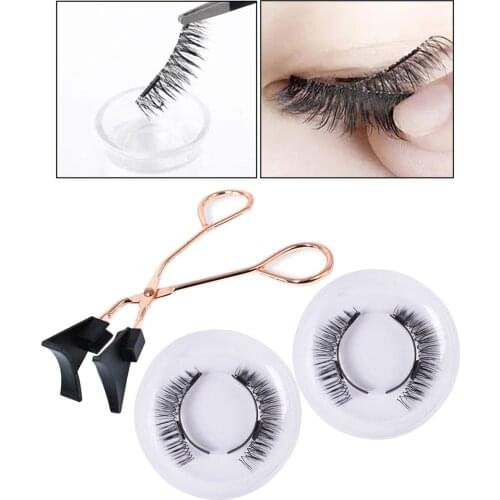 Magnetic Eyelash Sets Curler Clip Quantum Kit Eye Lashes Applicator Tools Fake Eyelashes Pack Glue-free Eyelashe Applicator Tool
