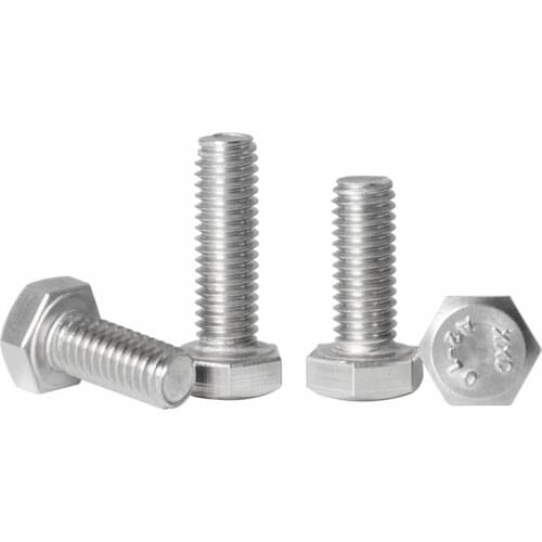 2pcs M9*1.25 Stainless Steel 304 Outer Hex Screws External Hexagon Head Bolts Mechanical Screw Bolt 16mm-80mm length