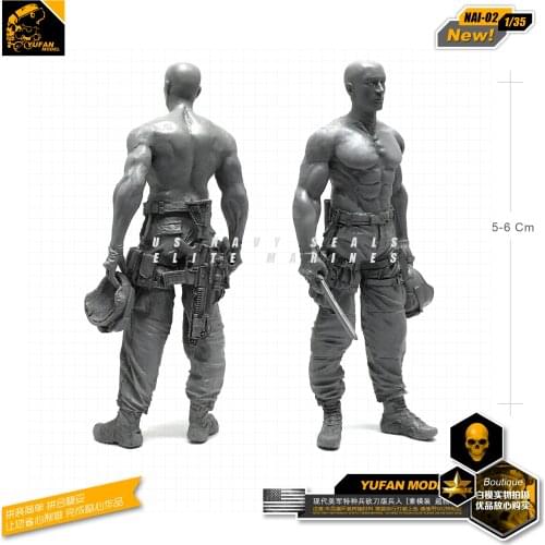 Yufan Model 1/35 Figure Modern American Commando Resin Soldier Model Unmounted GK Kits Nai-02