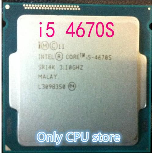 Intel Core i5-4670S i5 4670S Processor Quad-Core LGA1150 Desktop CPU 100% working properly Desktop Processor free shipping