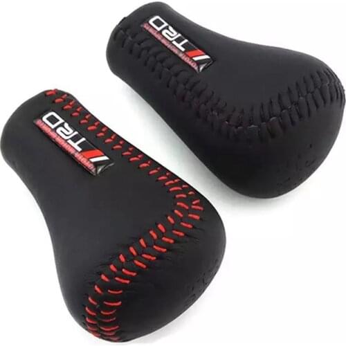 Car Gear Shift Lever Knob Stick Faux Leather Manual Shift Knob With 5 Speed Universal For Toyota TRD For Dropshipping