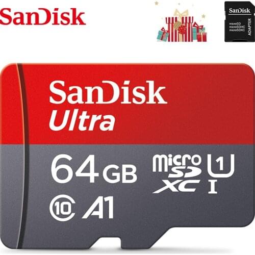 SanDisk Ultra Memory card 16gb 32gb 64gb 128gb 256gb A1 SDHC/SDXC 100mb/s UHS-I Class10 flash TF/SD U1 micro SD Card + Adapter