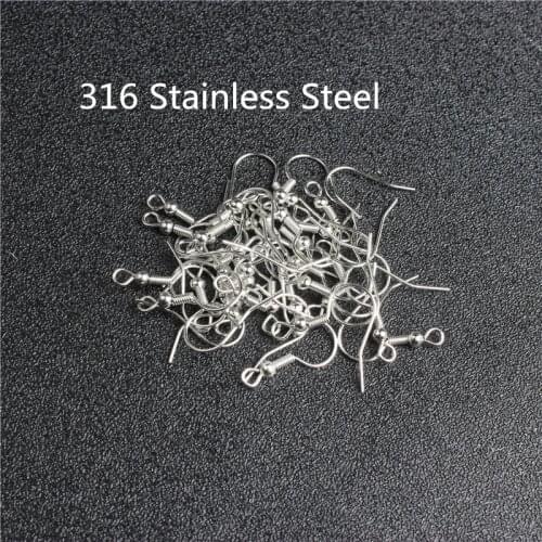Jewelry accessories 304 316 stainless steel earrings accessories earhook non fading non rusting color retention gold