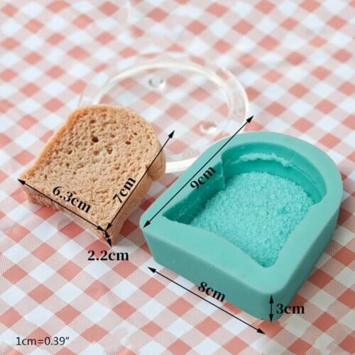 Chocolate Candy Sugar Craft Gum Paste Fondant Mold Art Silicone Soap Mold Household Candle Molds DIY Handmade Round Bread Shape