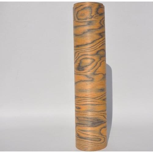 Greenland Yellow Fir Color Composite Wood Veneer 24" x 96" With Fleece Backing Raw 1/64'' Thickness For Wallcovering Cabinets