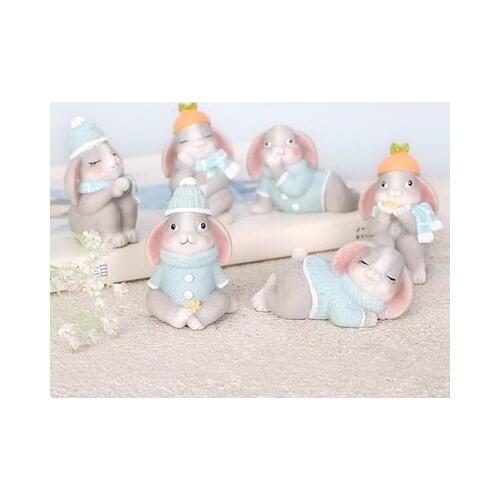 Silicone Mold Candle Molds Cute Rabbit Handmade Mould for Cake Decoration Clay Resin Christmas Gift Aroma Stone Candles Moulds