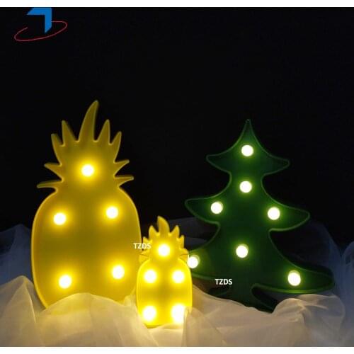LED Table Night Light Pineapple Christmas Tree Home for Party kid bedroom living room decoration Desk Lamp