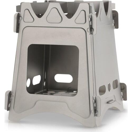 Camping Wood Stove Portable Folding Lightweight Wood Burning Stove Water Cup Mug Outdoor Cooking Picnic Hunting