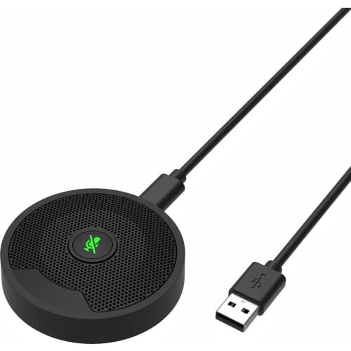 UM10 USB Conference Microphone 360° Omnidirectional Condenser PC Microphones for Video Conference Gaming Chatting