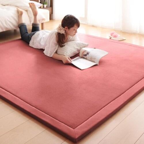 Thickened Japanese Flannel Floor Mat Tatami Bay Window Living Room Bedroom Doormat Mattress Carpet Customization