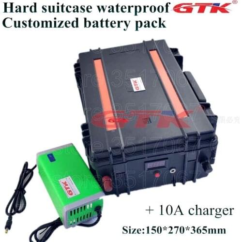 Waterproof 12V 100AH Lifepo4 battery bluetooth BMS 100A for 1200W Ship motor Emergency Power Supply Tricycle boat + 10A Charger