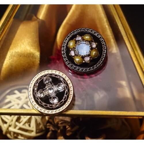 Water drill button suit coat round decoration button skirt dress woman diy button