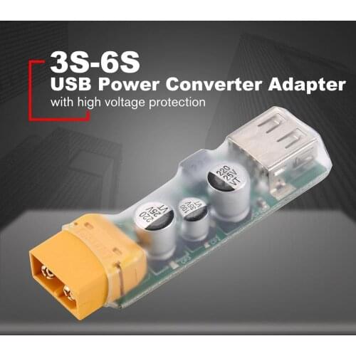 New 3S-6S Lipo Battery Charger USB Fast Charging Converter with XT60 Plug Cellphone Mobile Charger Adapter