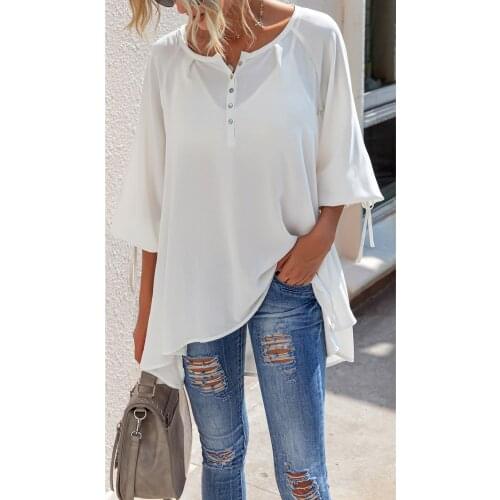 2020 Autumn Women Blouses Casual Self-tie Cuff Shirt Solid Loose Long Sleeve Minimalist Style Tops Simple Lady Clothing AM2172
