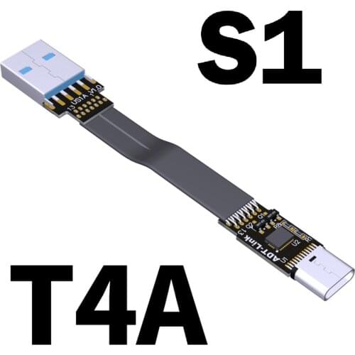 ADT-Link USB3.1 Male to Male Female to Female USB3.1 USB-C to USB-A Flat Extension Cable Afemale to Cmale Type-c Bend 10Gbps