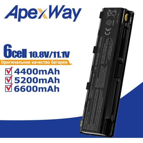 Apexway Laptop Battery For Toshiba Satellite C800 C805 C840 C850 C855 C870 L800 L805 L830 L835 L840 L850 L855 PA5024U-1BRS