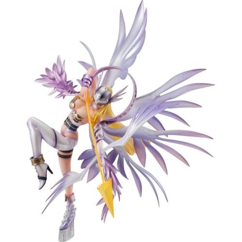 Bandai Digimon Adventure Megahouse G.E.M. Angewomon PVC Anime Figura Model Collection Kids Toys Decorative Ornament