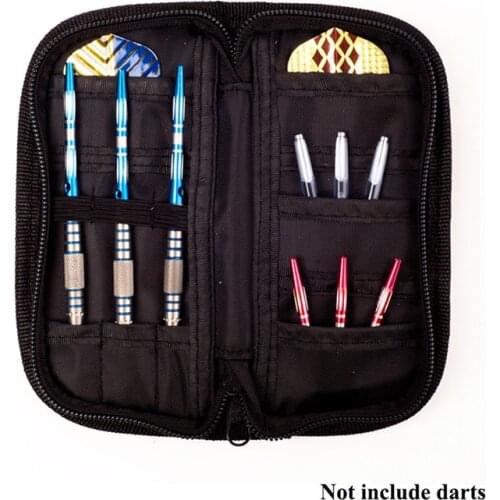 1 Set High Quality Darts Accessories Carry Case Wallet Pockets Holder Storing Bag Black Durable