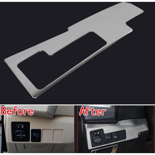 For Toyota Corolla 2014-2015 1Pc Stainless Steel Headlight Switch Button Panel Trim Cover Frame Decoration Car Styling