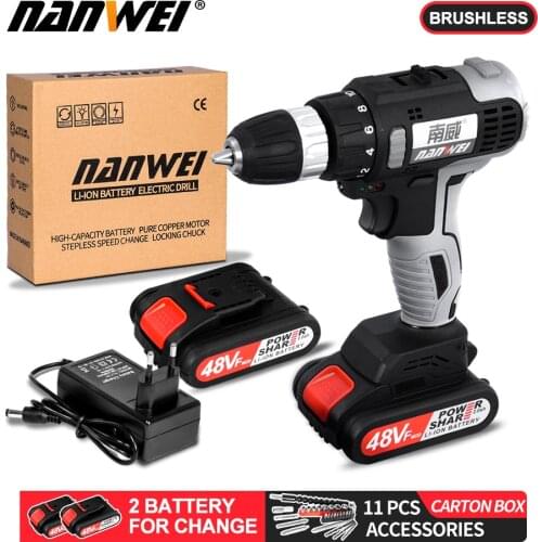 21v strong power brushless drill cordless electric drill with factory price sale