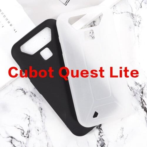 Glossy Silicone Case For Cubot Quest Bumper Funda Coque Soft Black TPU Case for CUBOT Quest Quest Lite Smartphone Back Cover