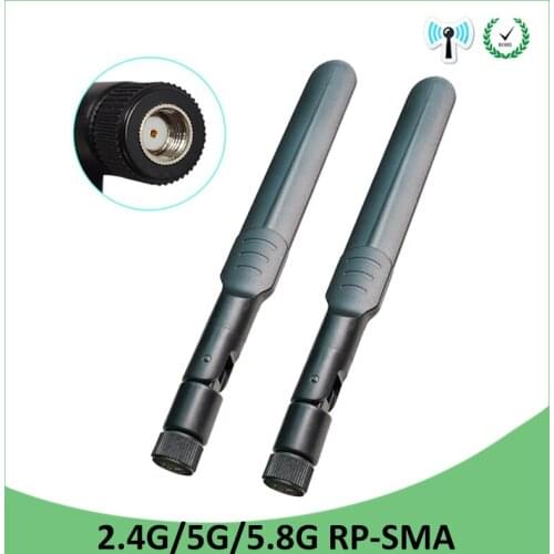 20pcs 2.4GHz 5GHz 5.8 IOT Antenna 5dBi RP-SMA Connector Dual Band wifi Antena aerial SMA female wireless router 2.4 ghz 5.8 ghz