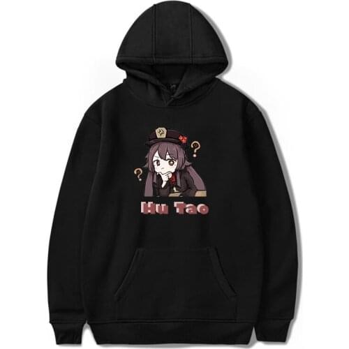Hu Tao Hoodie Aesthetic Fashion Harajuku Unisex Casual Genshin Impact Printed Kawaii Clothing Streetwear Tops Women Sweatshirt