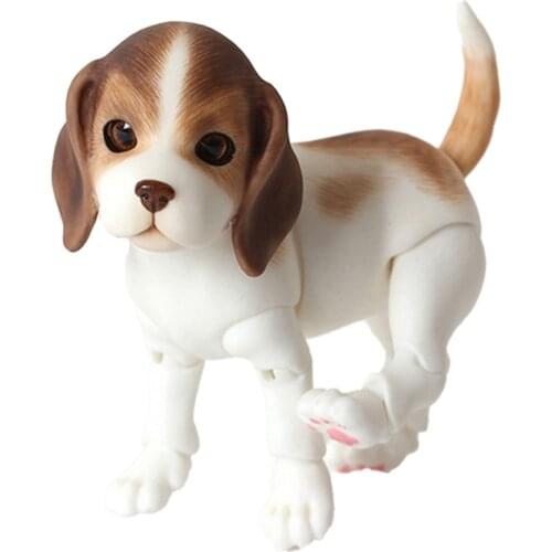 AQK BJD Toys & Hobbies Doll & Accessories Cute Resin Puppy Free Eye