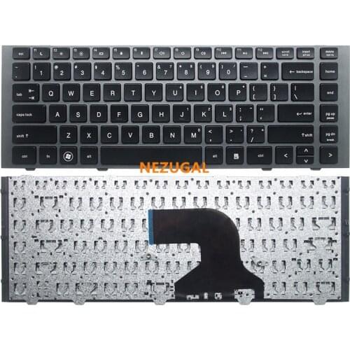 New Keyboard for HP ProBook 4440S 4441S 4445S 4446S Laptops Replaces 702238-001 silver frame US