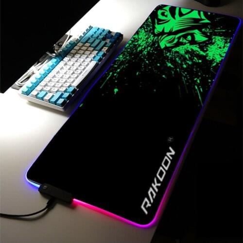 Mouse Pad Rgb CSGo Mat Cute Gaming Accessories Pc Gamer Girl Keyboard Wrist Rest Genshin Impact Stitch Solo Leveling Lol Valuing