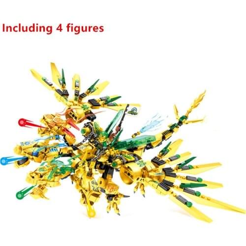 New 2021 Series 4 Elemental Dragon Combination Fightar Season 14 Fly Building Blocks Classic Model Sets Bricks Kid Kit TV