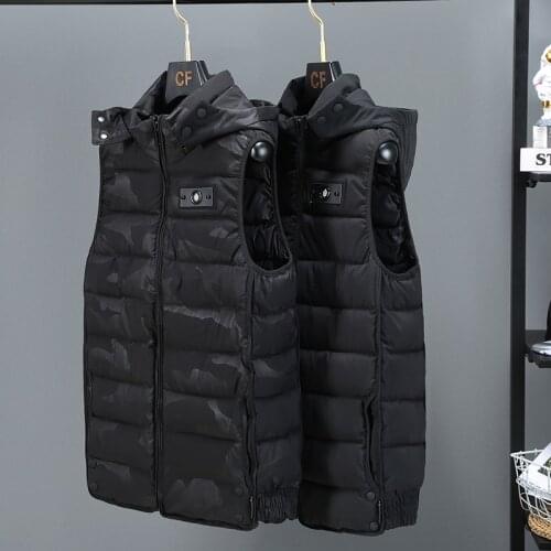 Plus Size 5XL 6XL 7XL 8XL 9XL New Autumn Winter Fashion Extra Large Warm Vest Camouflage Casual Print Loose Men Vest Waistcoat