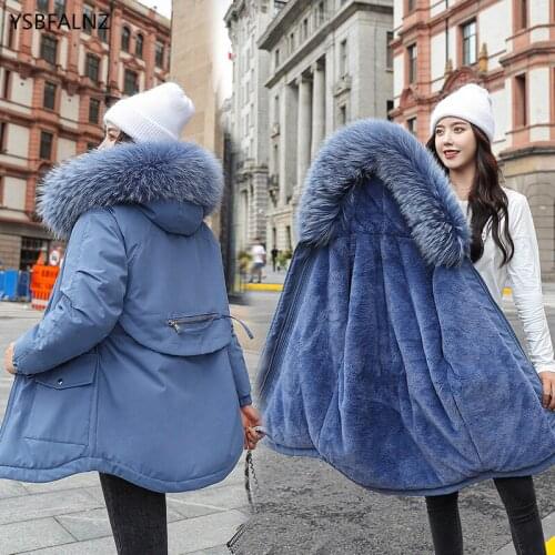 Cotton Coat Korean Winter Jacket Women Clothing Add Cashmere Femme Parkas Plus Size M-3XL Fashion Clothes Woman 2020 Winterjas
